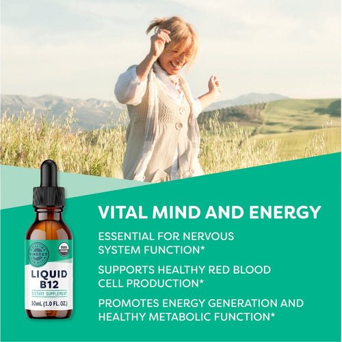 Vimergy Vitamins & Supplements Organic Liquid B12